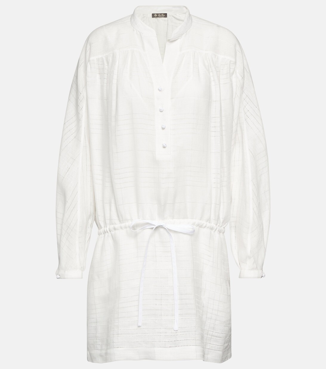 

Хлопковое мини-платье LORO PIANA, белый