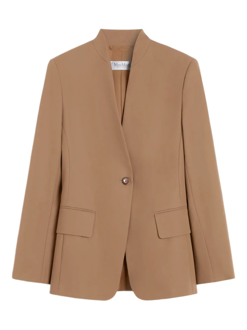 

Куртка с воротником-стойкой и одная пуговицей MAX MARA, коричневый