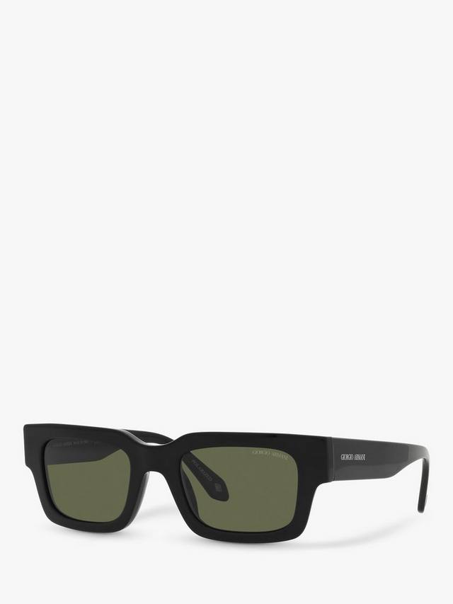 

Мужские прямоугольные солнцезащитные очки с поляризацией ar8184u Armani Exchange, черный