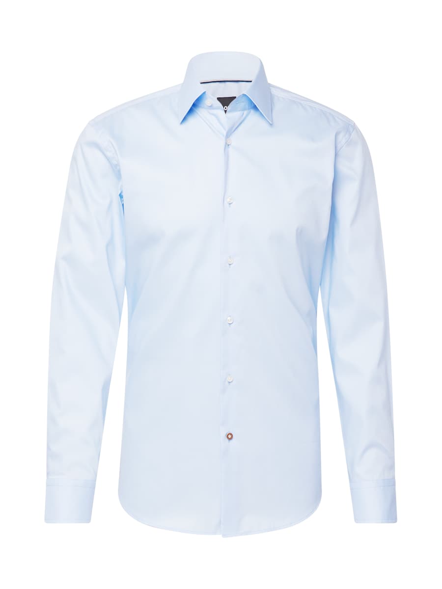 

Рубашка Slim Fit на пуговицах BOSS H-HANK, светло-голубой