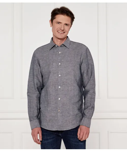 

Льняная рубашка c-hal-kent-c3-223 Casual fit Boss, серый