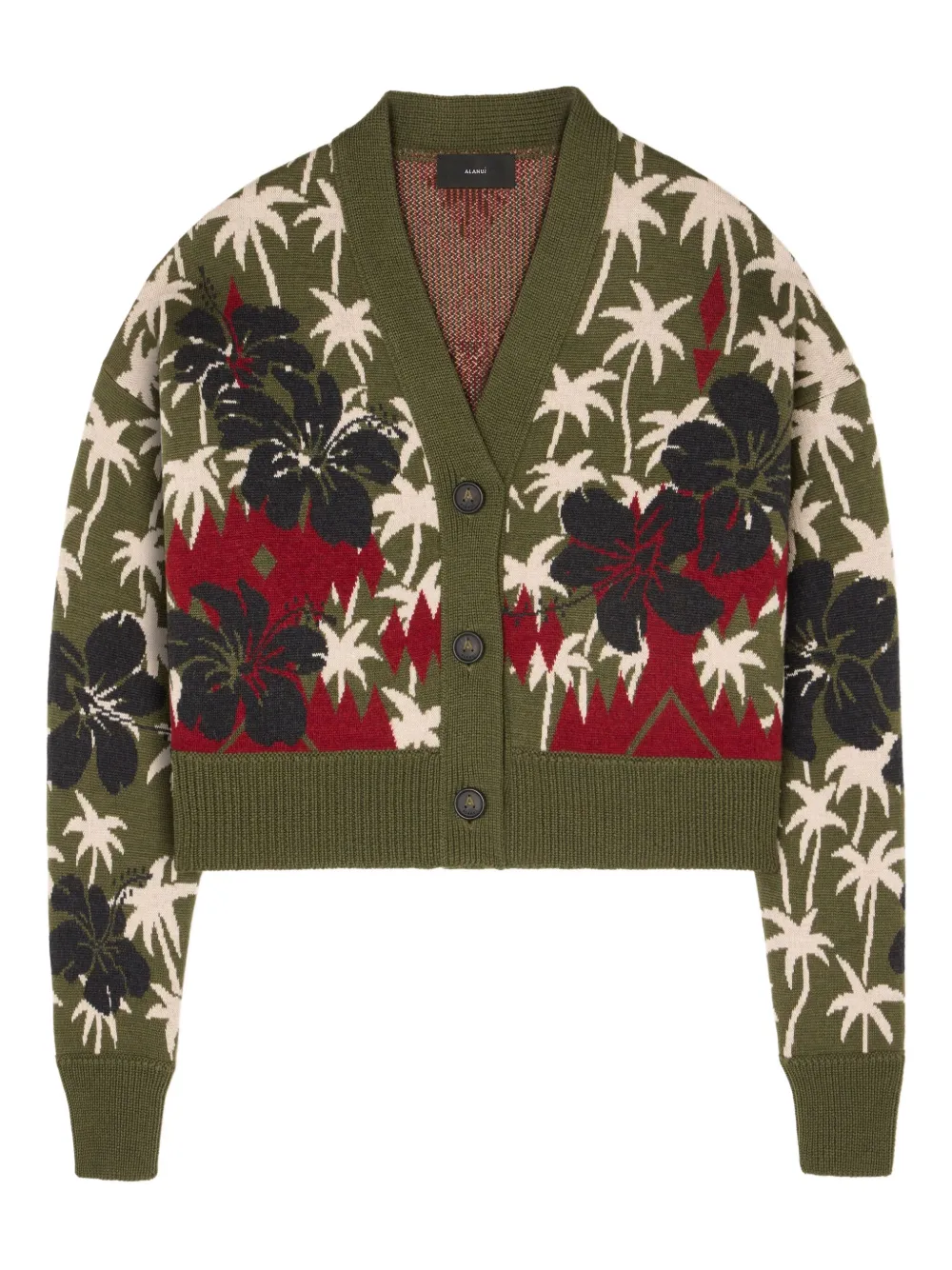 

Кардиган Hibiscus Bloom Alanui, зеленый