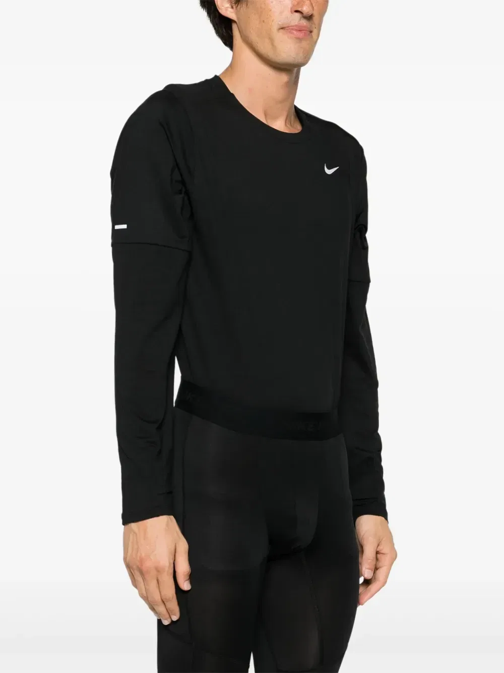 Компрессионные тайтсы Fitness с логотипом Nike, черный — фото 3