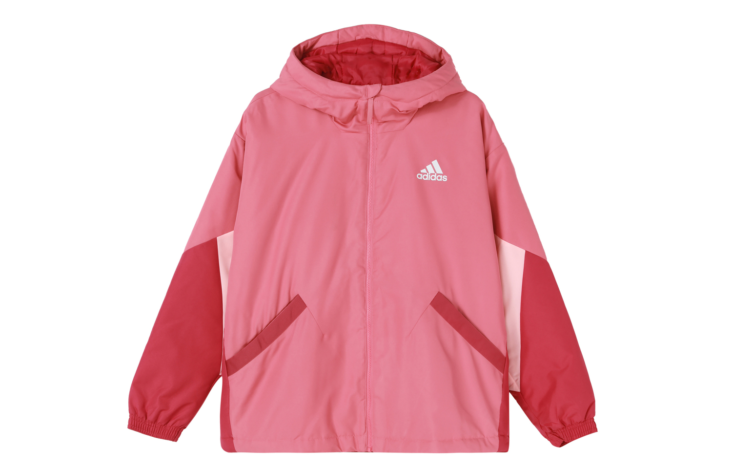 Adidas Пуховик зимний женский розово-красный, Rose Red — фото 2