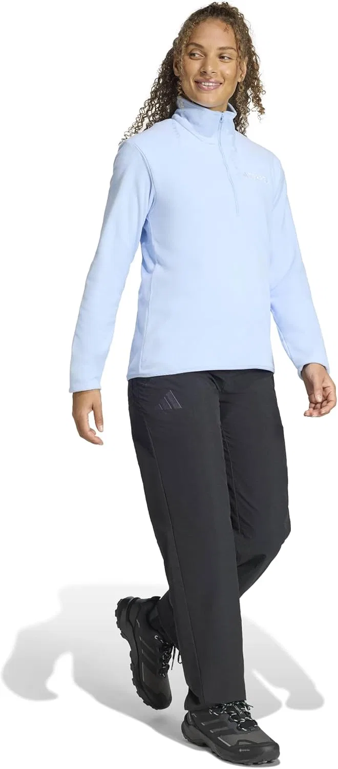 Флисовая куртка для походов adidas Terrex Multi Essentials, полузастежка, Glow Blue — фото 2