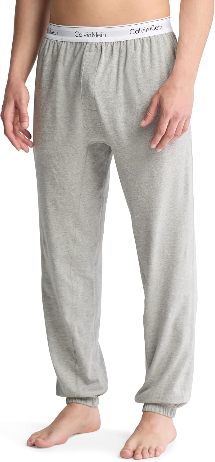 

Мужские современные хлопковые спортивные брюки Calvin Klein, Medium Grey Heather
