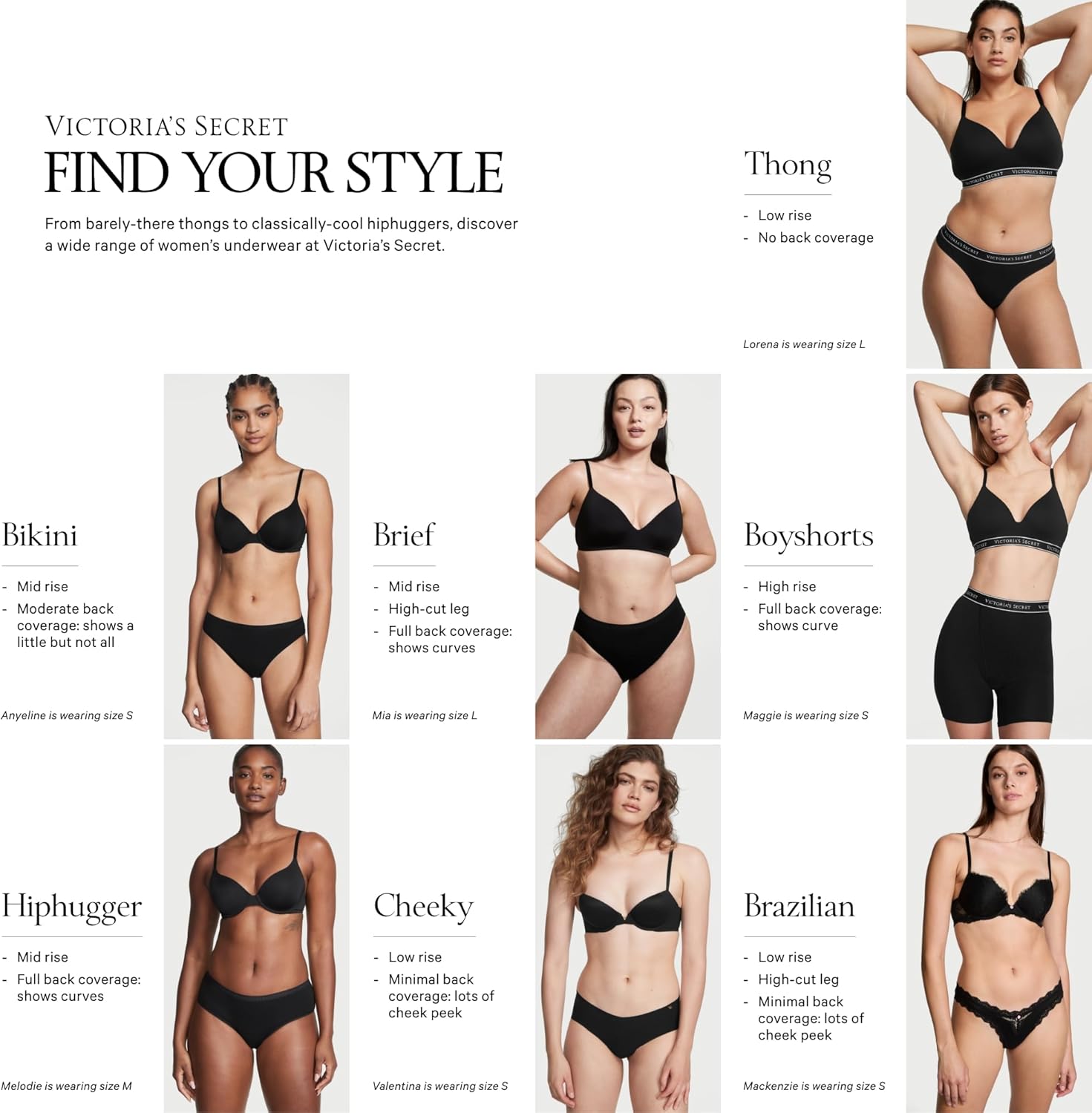 Комплект трусов Victoria's Secret No Show Thong Underwear, 7 предметов, нюд мультиколор — фото 2