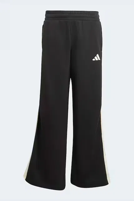 Спортивные штаны детские из футера Adidas, черный — фото 2
