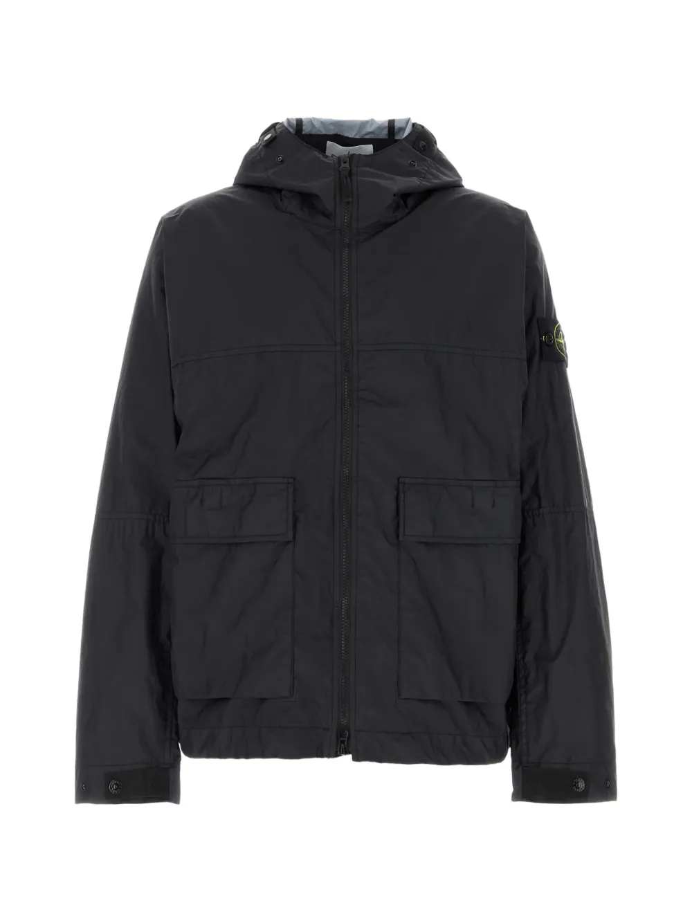 

Куртка с капюшоном и нашивкой с логотипом Stone Island, черный