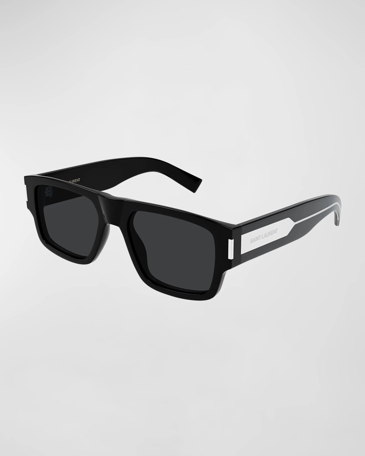 

Мужские прямоугольные солнцезащитные очки из ацетата SL 659 Saint Laurent, цвет Black