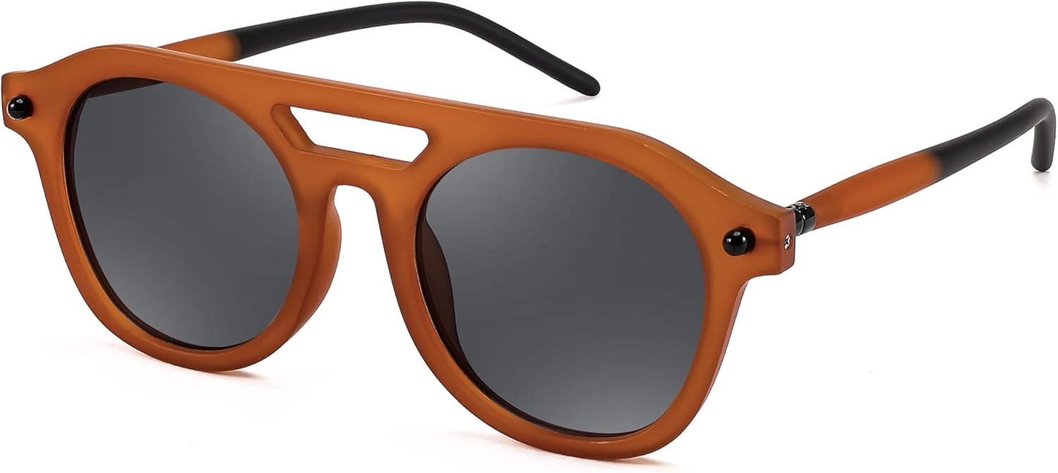 

Солнцезащитные очки FEISEDY Retro Square Aviator для женщин и мужчин, модная винтажная оправа в стиле 70-х, защита от ультрафиолета UV400, артикул B0051, 003 - Orange Black