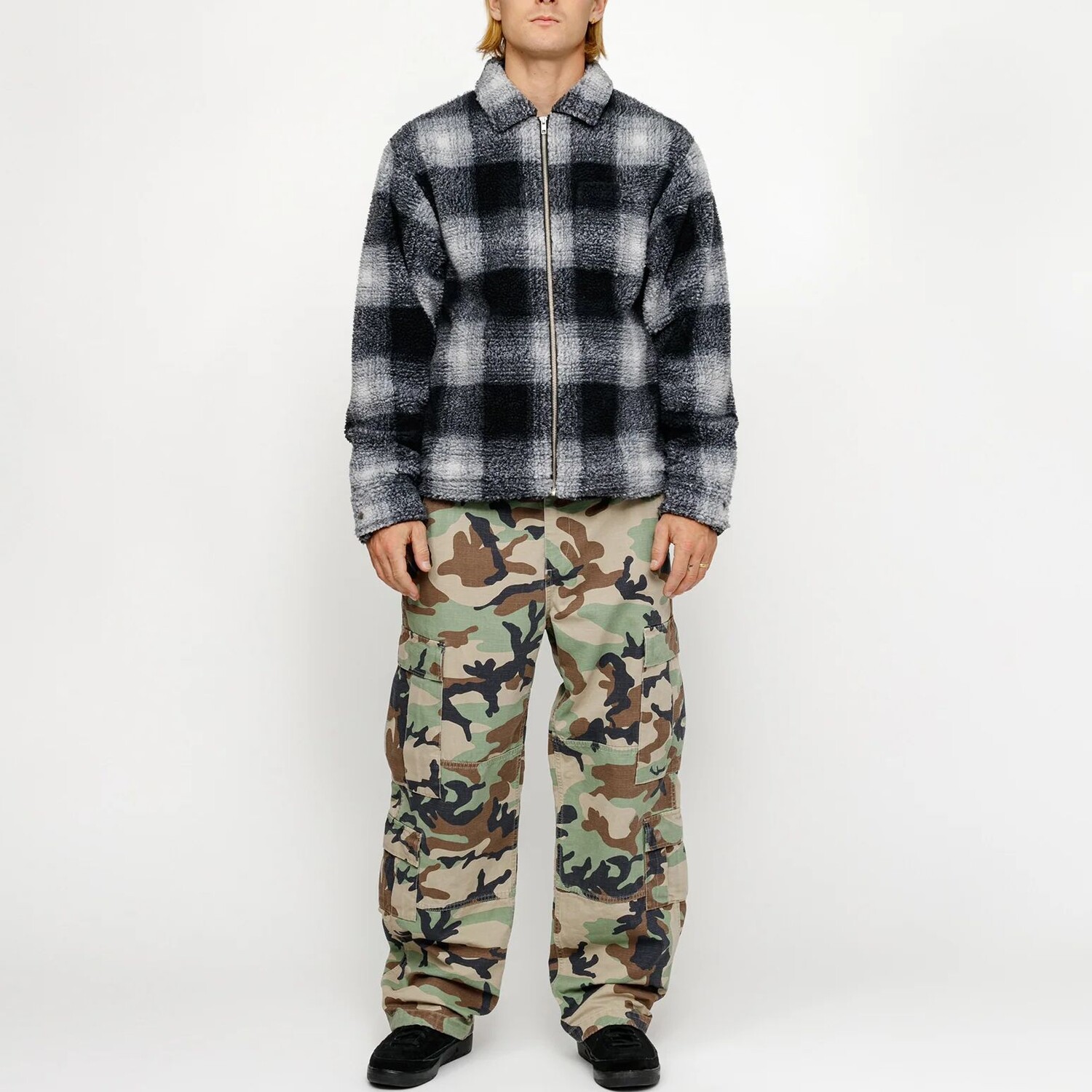 Бархатная куртка унисекс Stussy, фиолетовый — фото 4