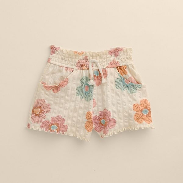 

Детские шорты с плиссировкой для девочек 4-12 лет Little Co. By Lauren Conrad, Watercolor Floral