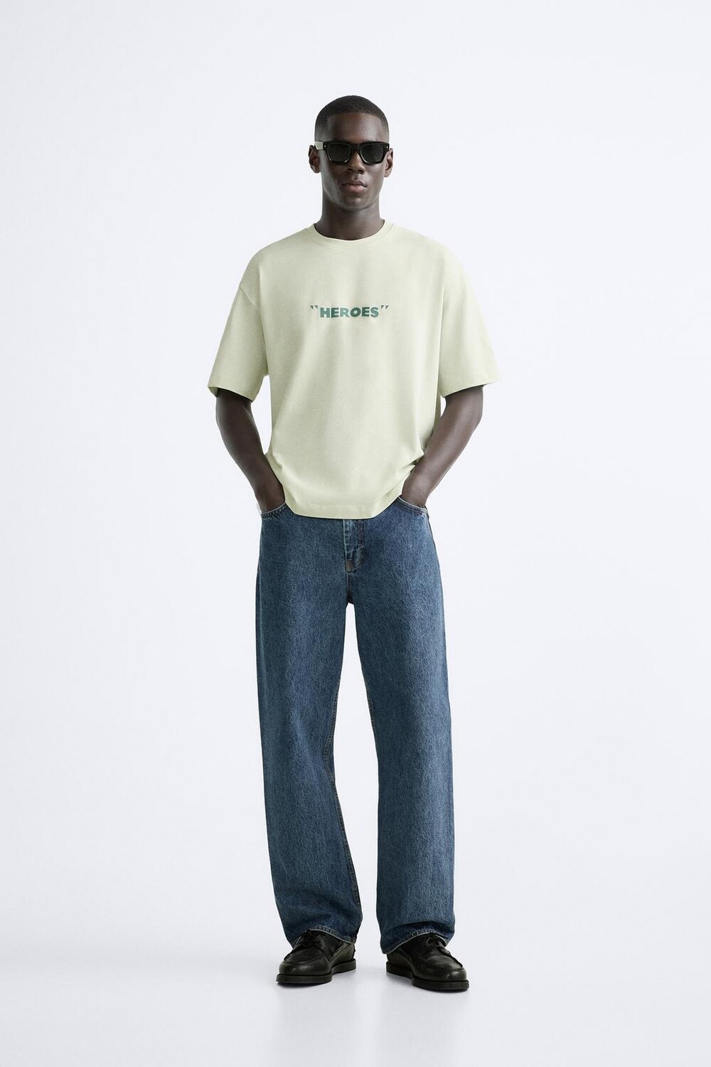 

Футболка дэвид боуи ® ZARA, светло-зеленый