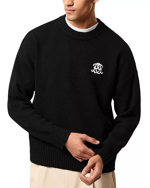 

Свитер с круглым вырезом и мотивом Арчибальда Reiss, черный