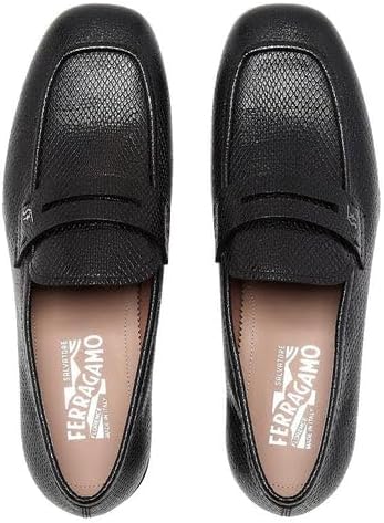 Мужские кожаные мокасины Salvatore Ferragamo Pieve черного цвета — фото 4