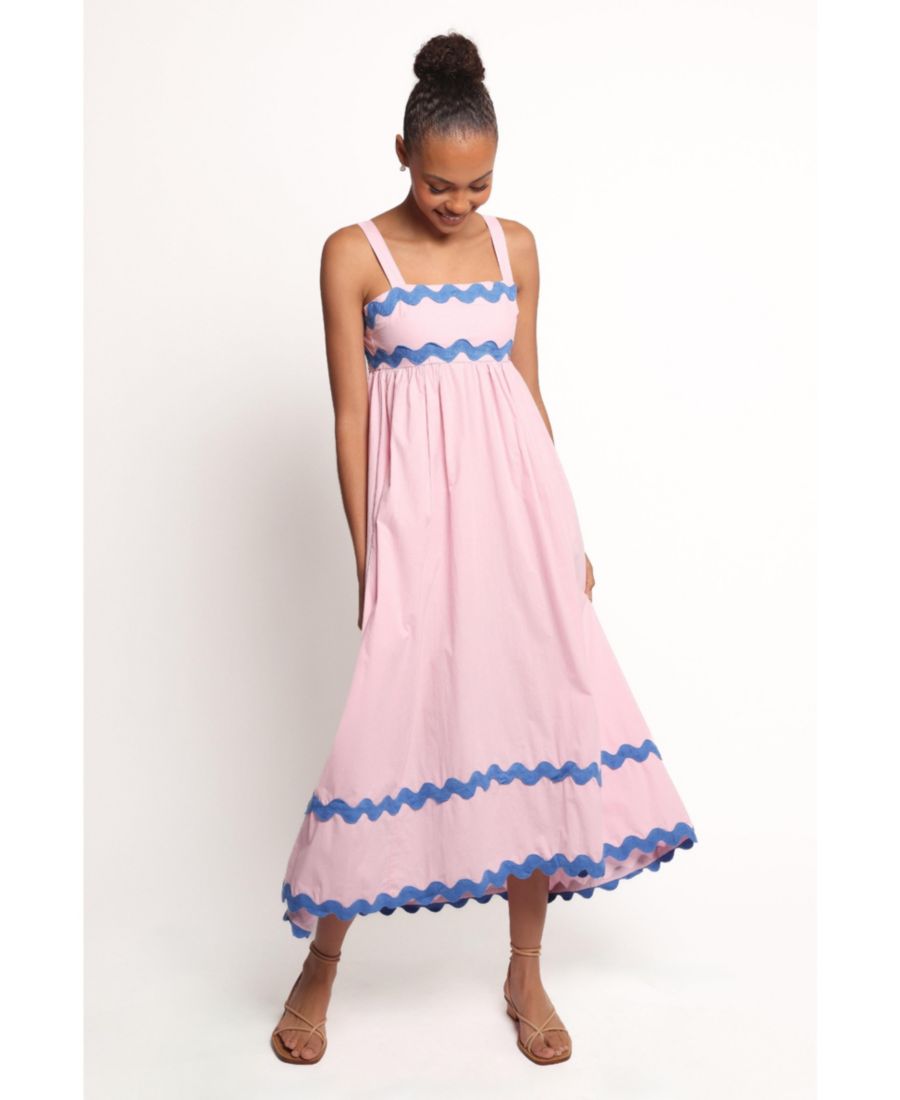 

Женское макси-платье Fitzgerald Petal and Pup, Pink/blue trim