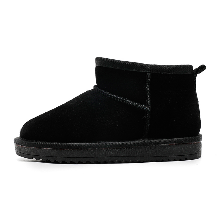 

Утепленные высокие противоскользящие износостойкие снегоходные ботинки для детей с эффектом увеличения роста WARRIOR, черный