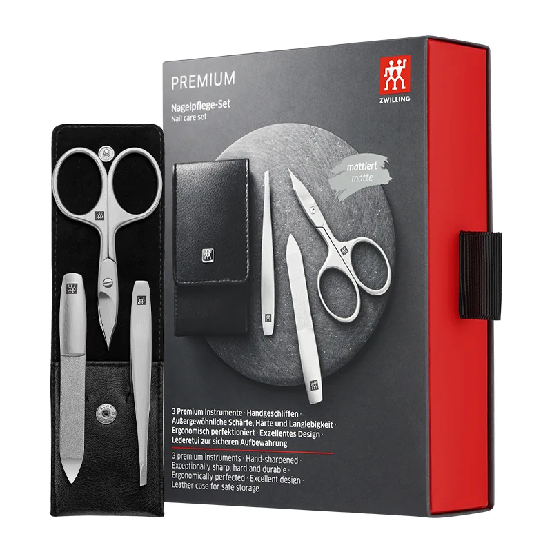 Набор инструментов для маникюра ZWILLING, Nail Care Three-Piece Set【97266-004-0】