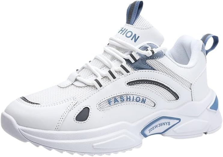 

Мужские платформенные кроссовки, нескользящие кроссовки на шнуровке с дышащей тканью для пробежек на улице, путешествий и прогулок Clolinde