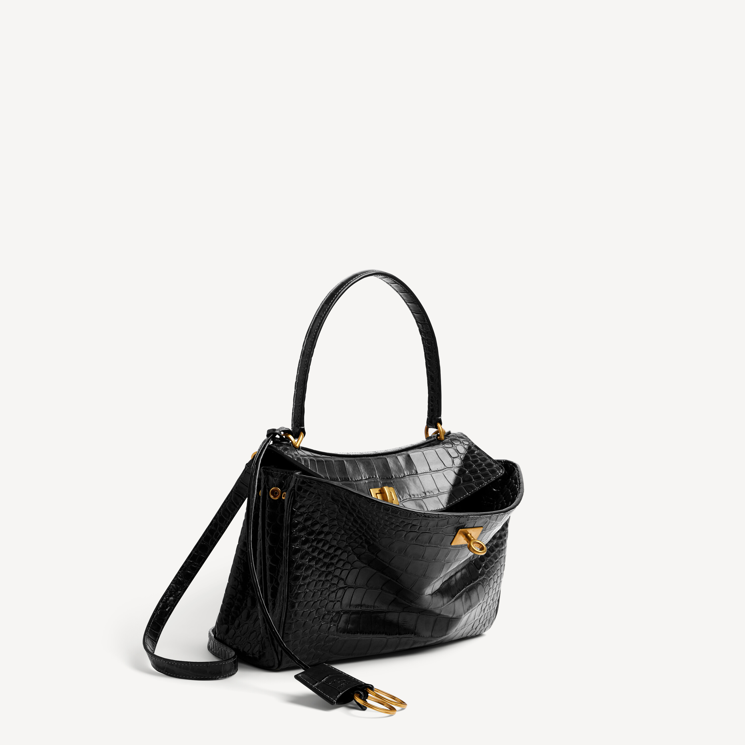 Женская сумка rodeo small черного цвета BALENCIAGA, черный — фото 2