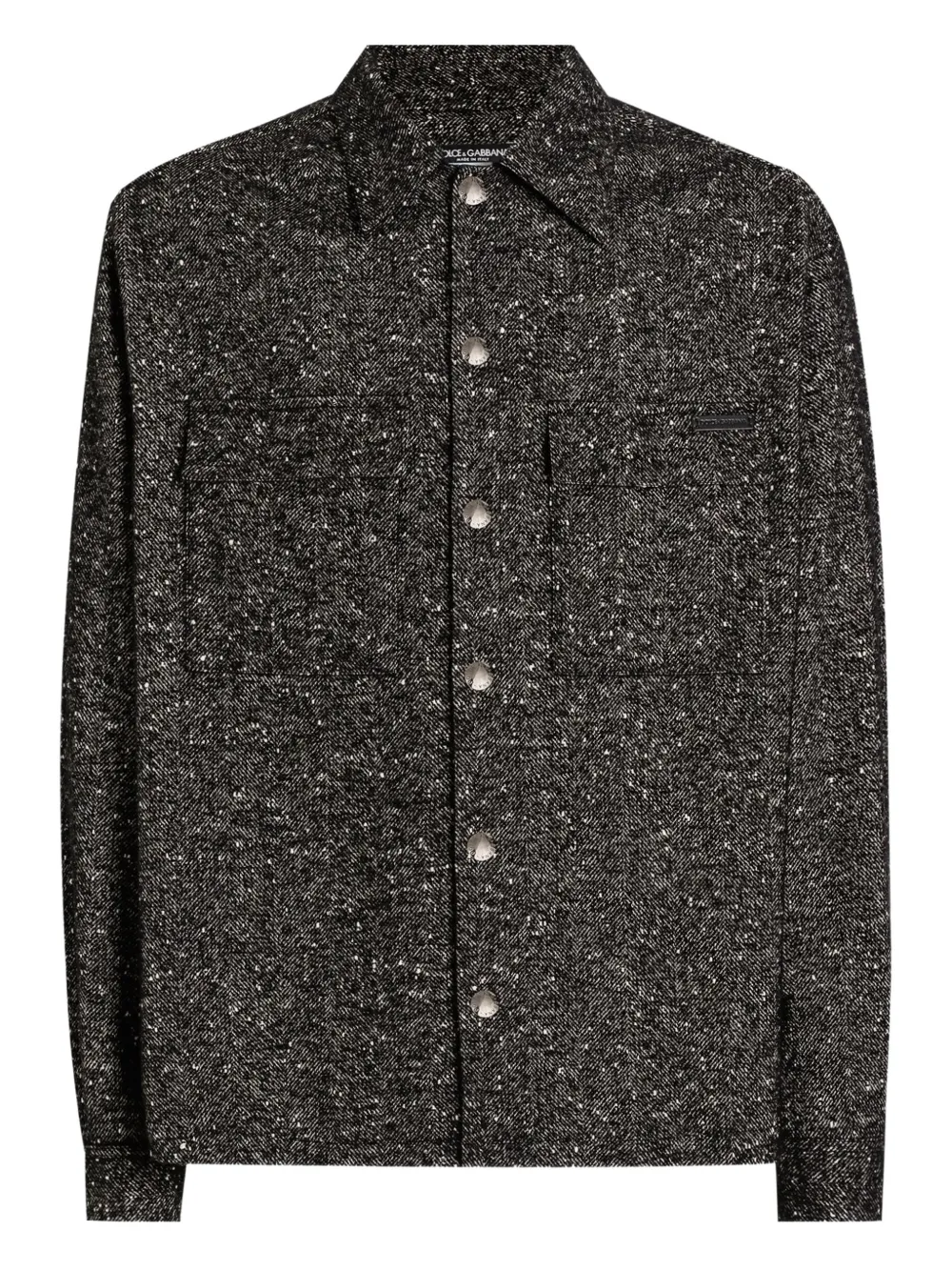 

Рубашка в мелкую точку DOLCE & GABBANA, черный