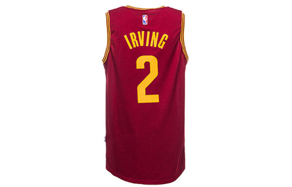 Спортивная футболка nba cleveland cavaliers irving 2 grenat Adidas, красный — фото 2