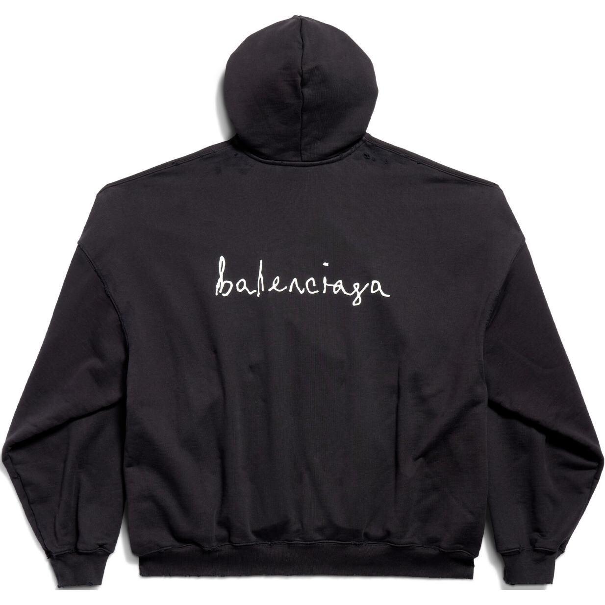 Китайский День святого Валентина Толстовка унисекс черный Balenciaga, черный — фото 2