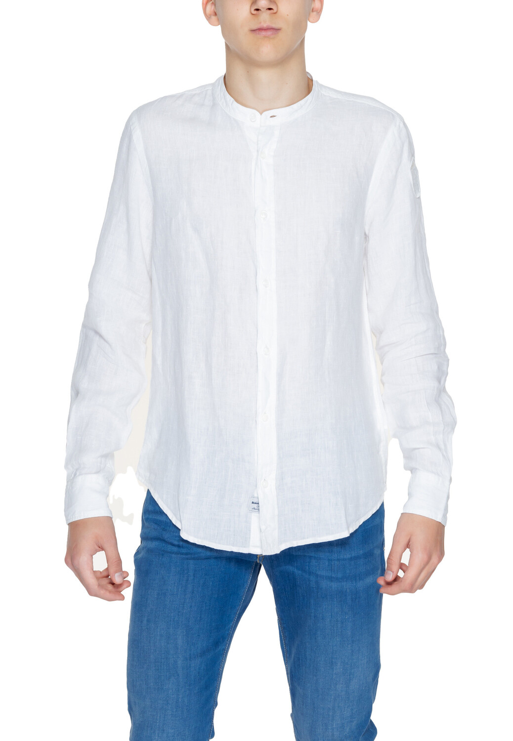 

Рубашка Blauer с круглым воротником, белый