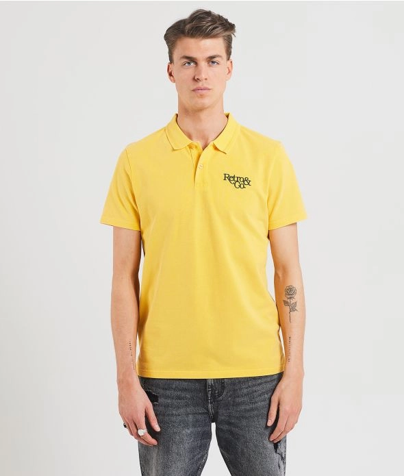 

Футболка с воротником Captain Retro Jeans, желтый