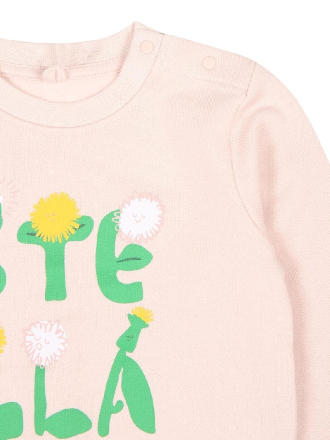 Stella McCartney Kids толстовка с цветочным принтом, розовый — фото 3