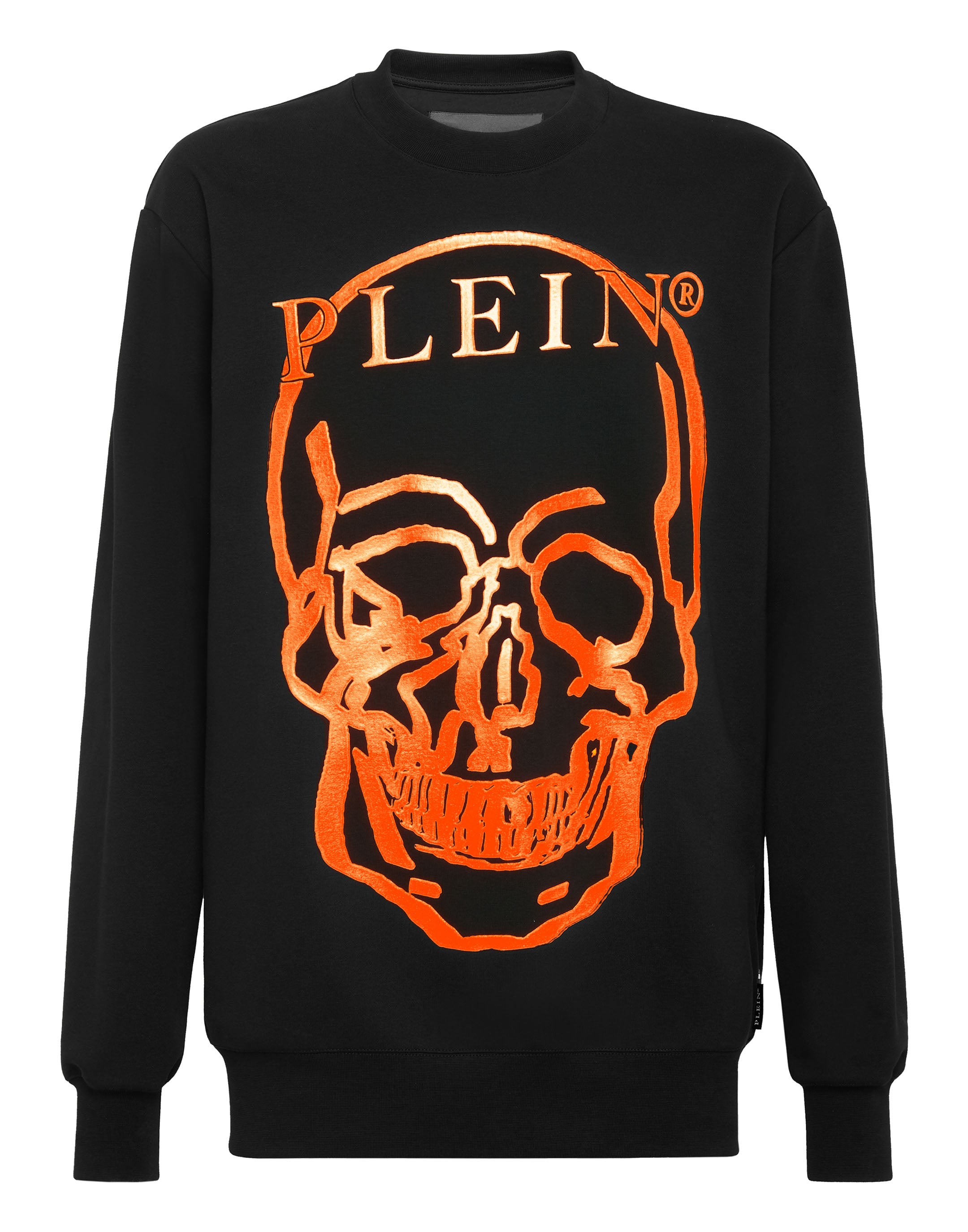 

Толстовка LS Skull and Plein Philipp Plein, цвет Black / Orange