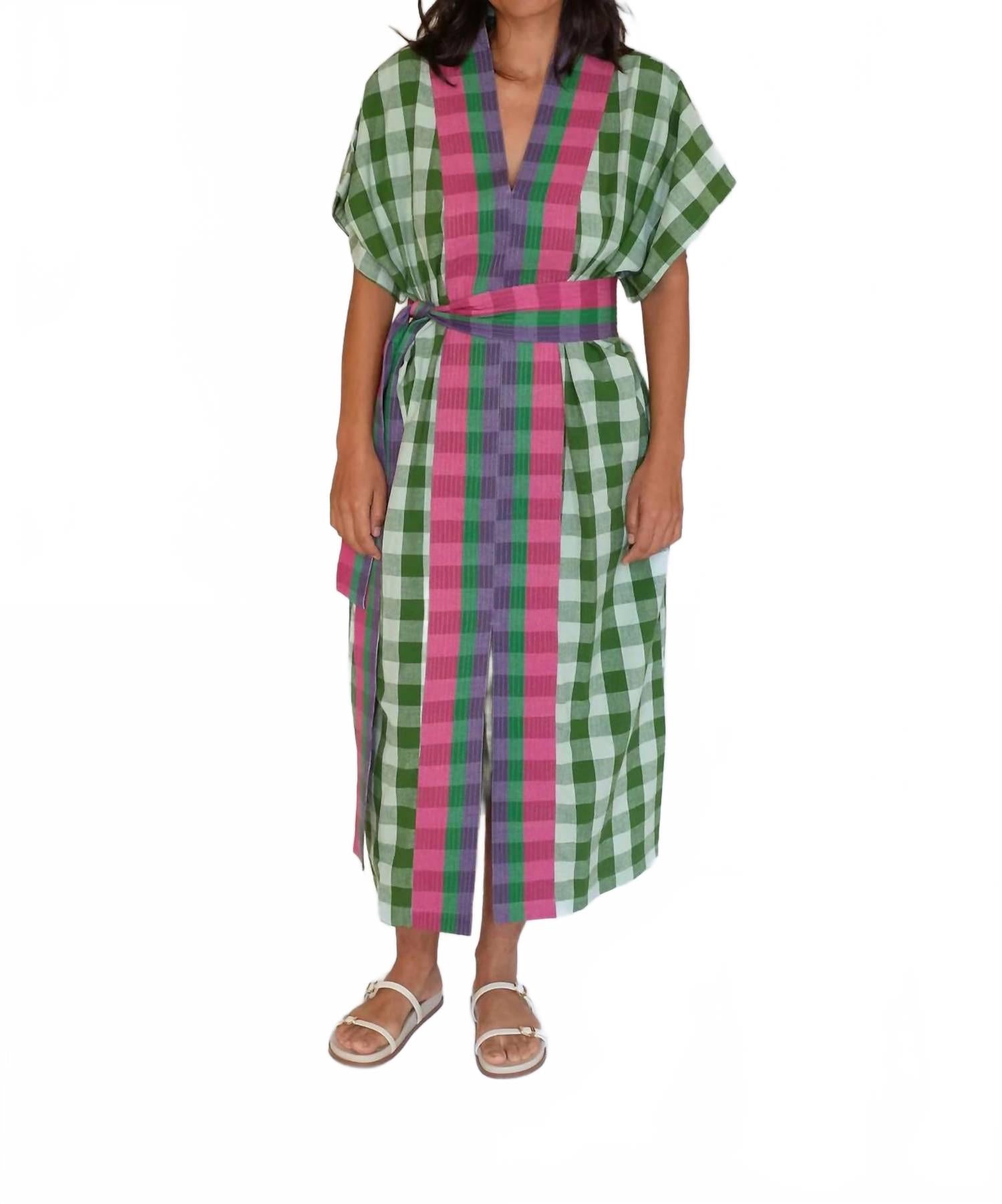 

Платье-кафтан арбузного цвета Naya Chex Rujuta Sheth, Watermelon Chex