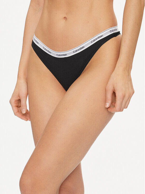 Комплект стрингов Calvin Klein, 3 предмета, черный — фото 2