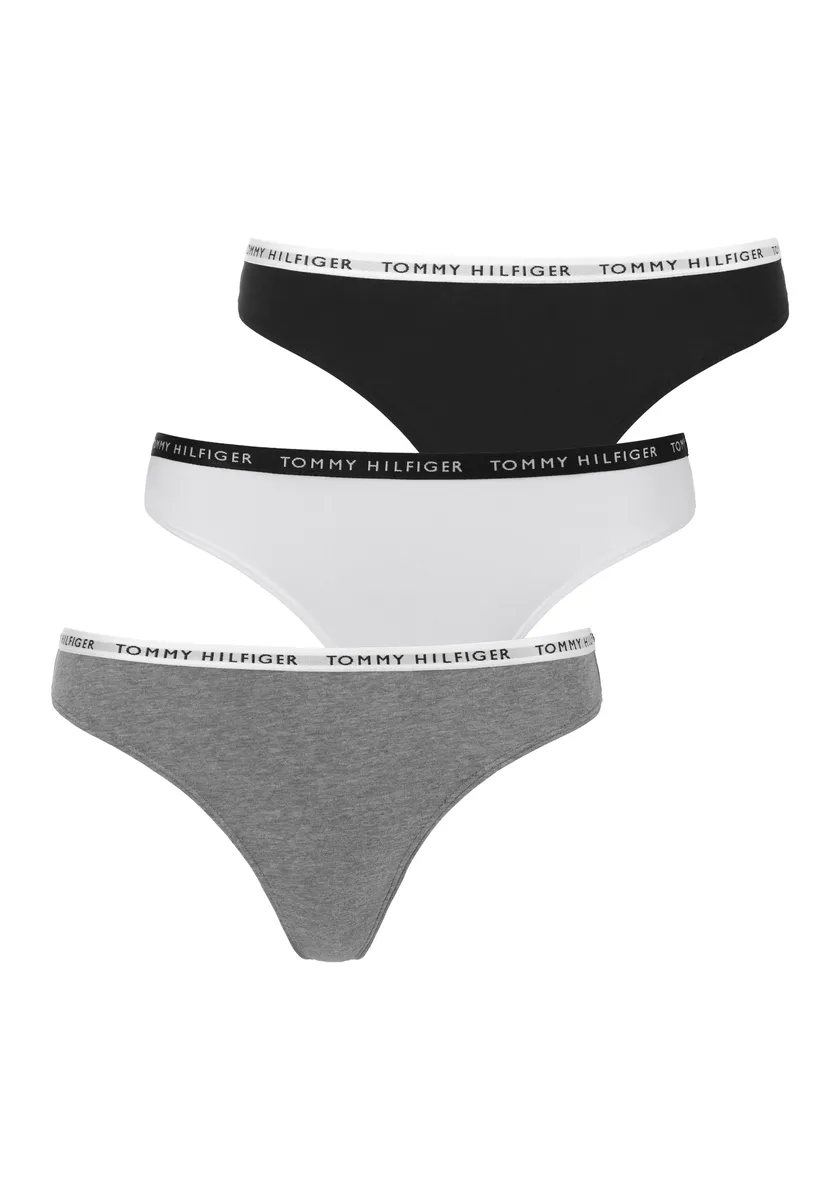 

Трусы Tommy Hilfiger Underwear (3 шт.), с узкими манжетами с логотипом, белый