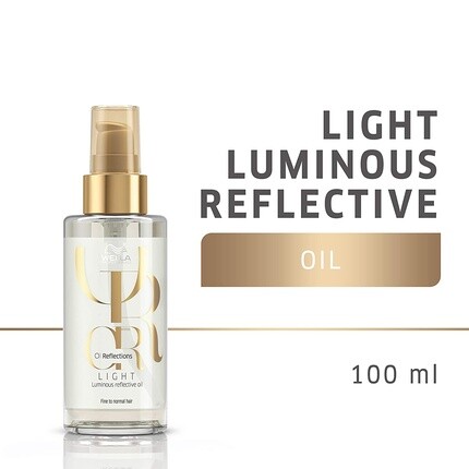 Professionals Oil Reflections Масло для волос с маслом камелии и экстрактом белого чая для мгновенного блеска и гладкости Легкое масло, Wella — фото 2