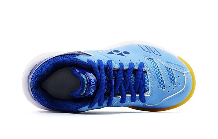 Кроссовки детские Power Cushion Kids Low-top светло-голубые Yonex — фото 3