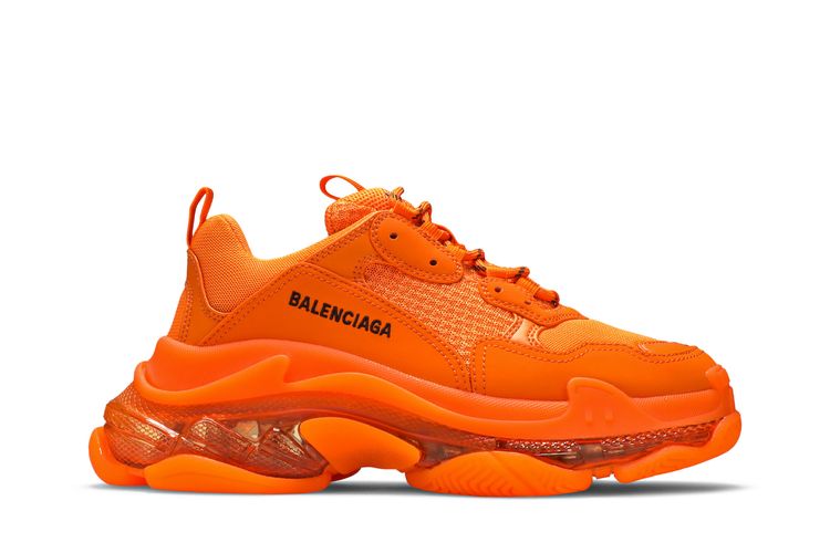 

Кроссовки Balenciaga Wmns Triple S Sneaker Clear Sole - Orange, оранжевый