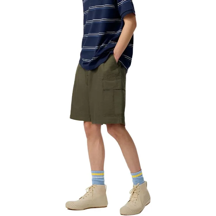 Шорты карго unisex JW Anderson SS26 UNIQLO, темно-оливковый — фото 3