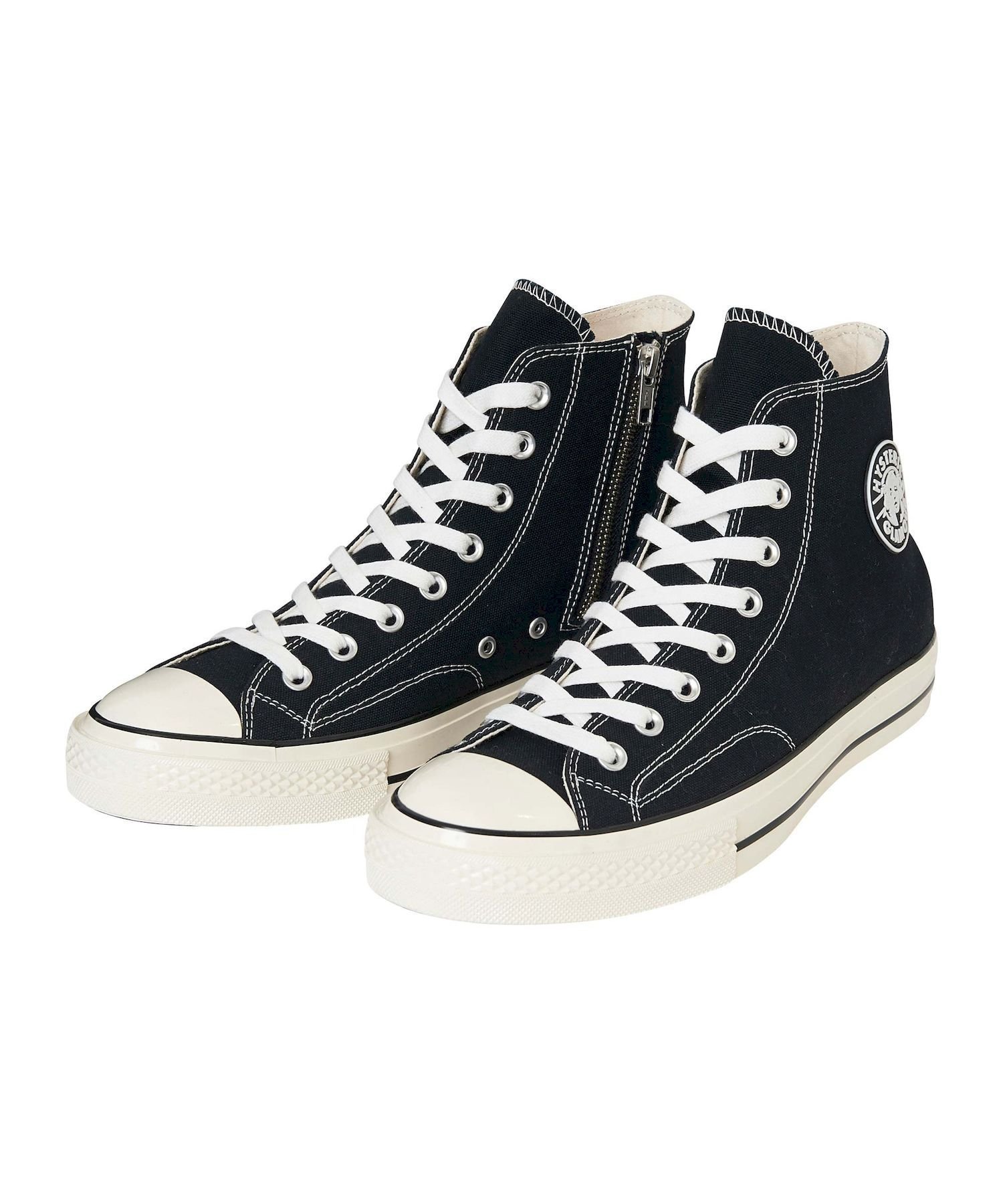Высокие кроссовки с боковой молнией Hysteric Glamour, black