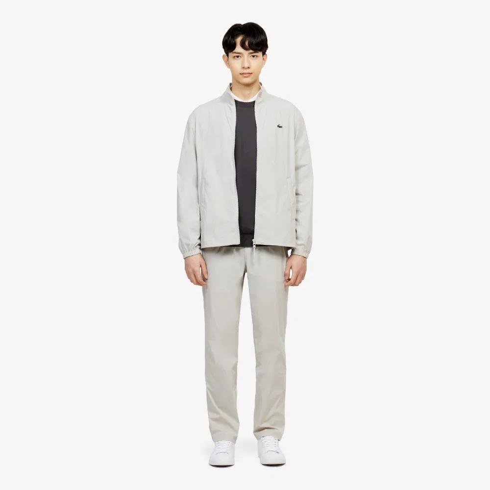Мужские тканые брюки бежевые от Lacoste — фото 4