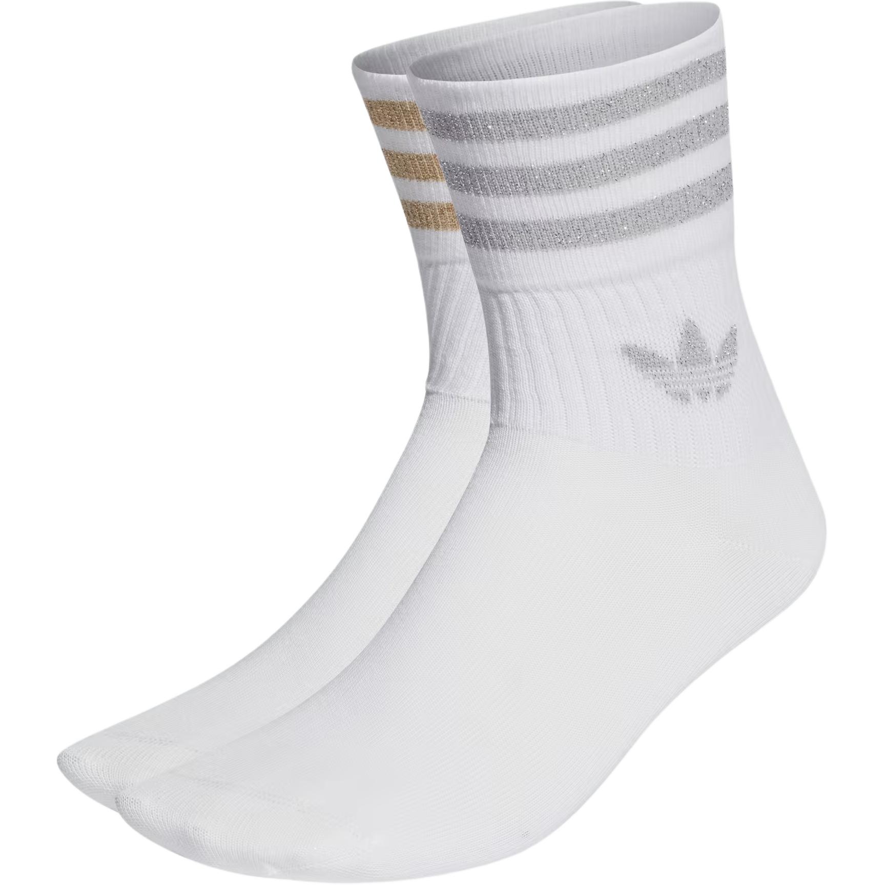 

Женские гольфы Adidas Originals, комплект 2 пары (золото+серебро)