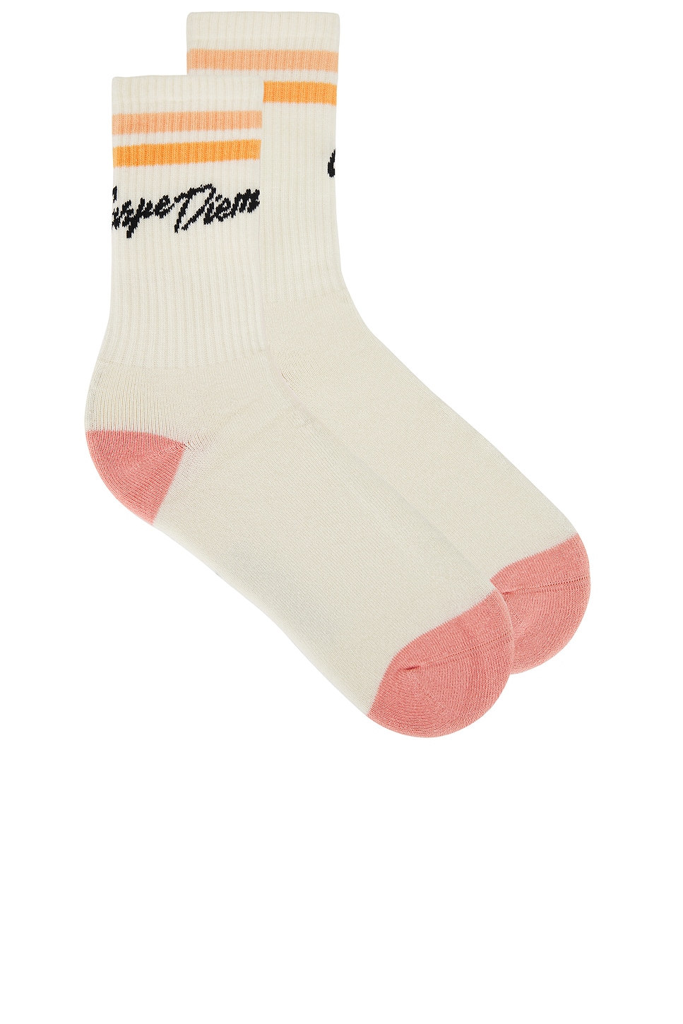 

Носки "Carpe diem" высокой посадки от Spiritual Gangster, canvas & shell pink