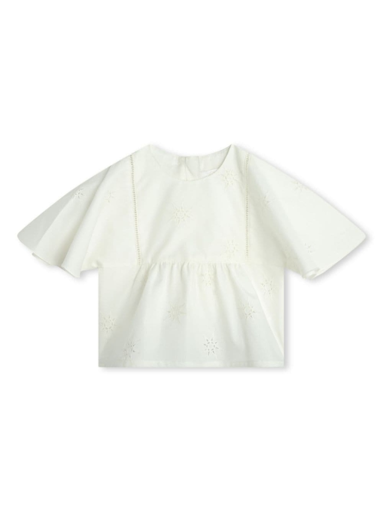 

Chloé Kids блузка с вышивкой, белый