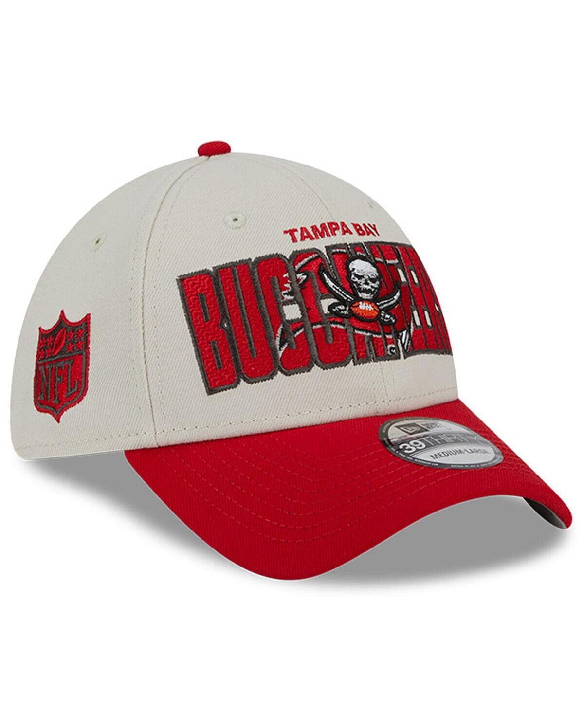 

Мужская кепка Stone Red Tampa Bay Buccaneers 2023 NFL Draft 39THIRTY Flex Hat New Era
