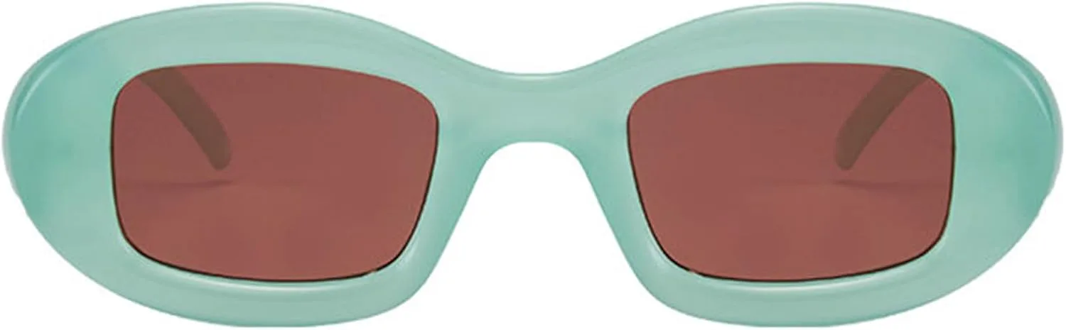 

Солнцезащитные очки Willochra Retro Small Oval для женщин, модные солнцезащитные очки неправильной формы, винтажные узкие очки с защитой от УФ-излучения, C6