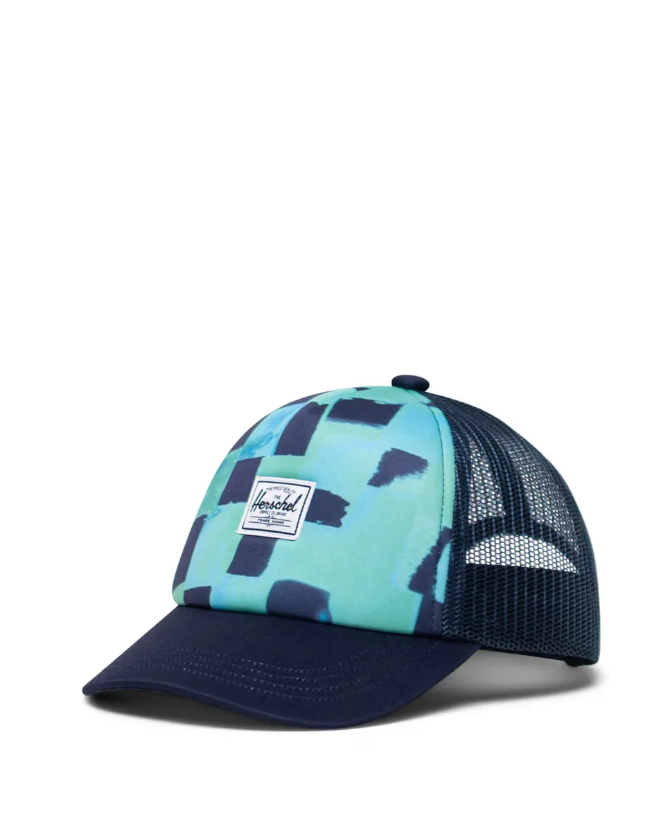 

Шапочка для мальчика из синей ткани Herschel, синий