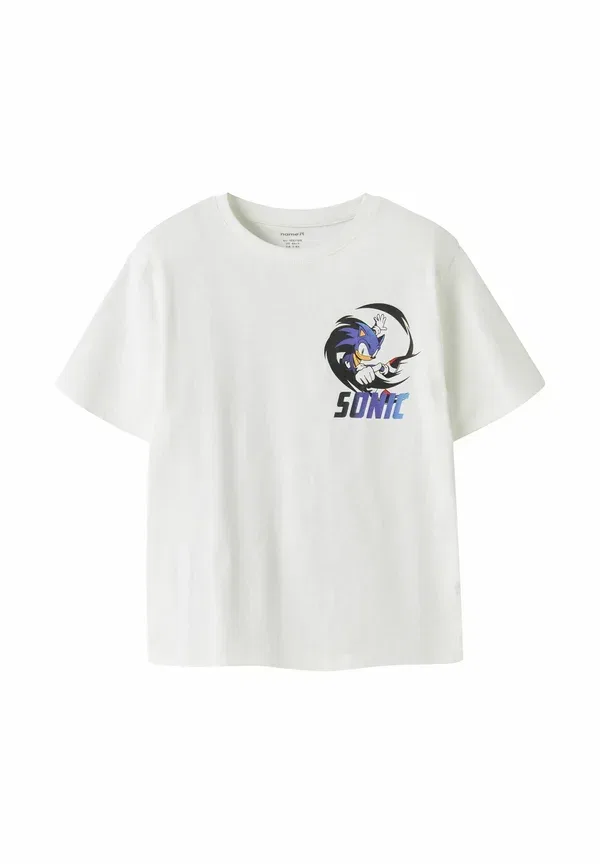 Футболка с принтом Name It Sonic, ярко-белый