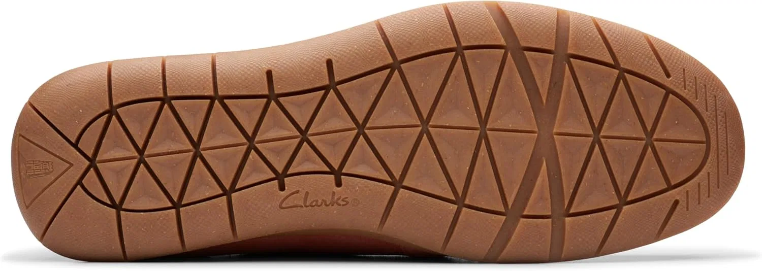 Лоферы мужские Clarks, красный замшевый — фото 4