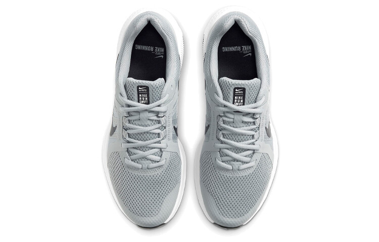 Кроссовки для бега Run Swift 2 мужские низкие серые/черные Nike — фото 4